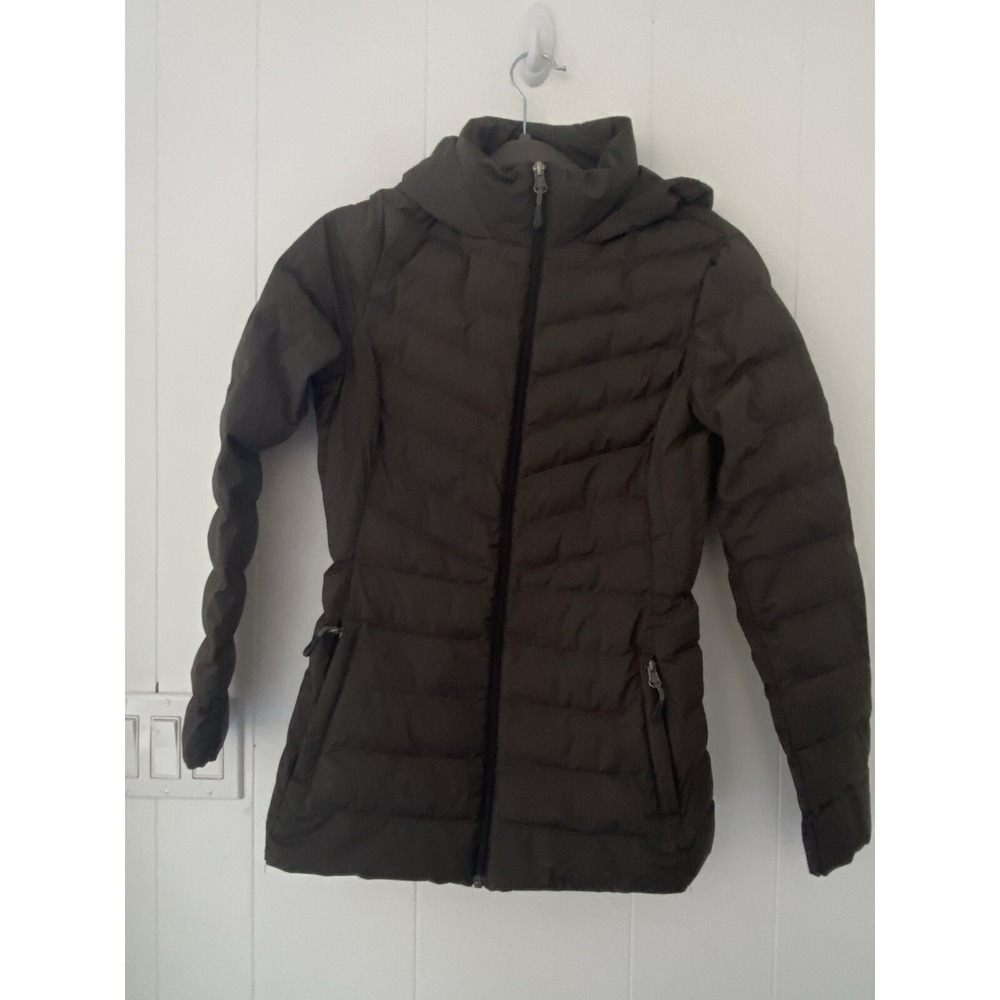 32 Degree Heat Puffer Jacket Womens XS‎ Gray Full Zip Hooded Coat
